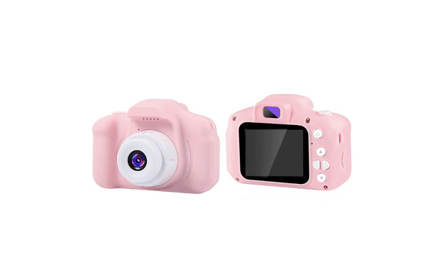 Pink HD 20MP Digital Camera Front and Rear Camera 1080P Camcorder Gift Kid