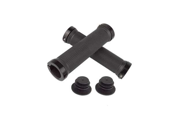 1pair Black Bike Rubber Grips Handlebar Antislip Bicycle Plugs Bike Grips