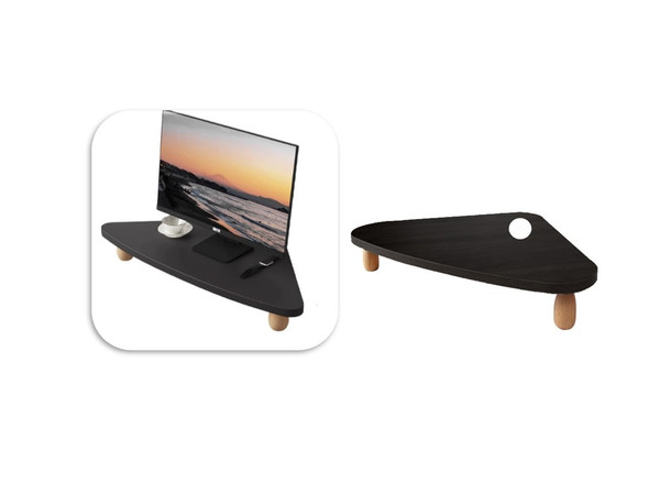 Corner 1 Tier Computer Monitor Screen Stand Riser Table Keyboard Storage Corner 1 Tier Computer Monitor Screen Stand Riser Table Keyboard Storage