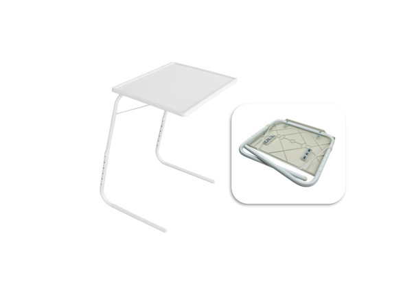 Folding Table 50x40cm Overbed Bedside Table Laptop PC Stand Tray Slim Folding Table 50x40cm Overbed Bedside Table Laptop PC Stand Tray Slim