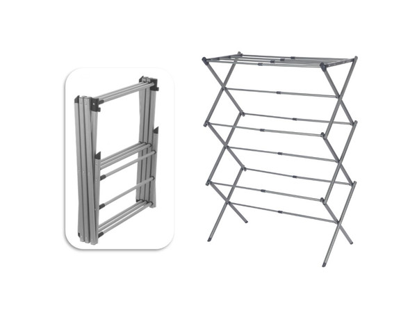 3 Tier Expandable Clothes Airer Cloth Rack Drying Hanger Garment Foldable 3 Tier Expandable Clothes Airer Cloth Rack Drying Hanger Garment Foldable