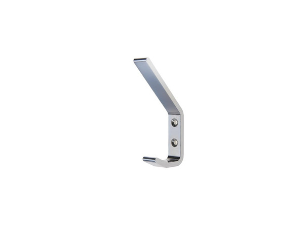 SILVER Double Hat & Coat Hook Aluminium Wall Hook Thickness Heavy Duty