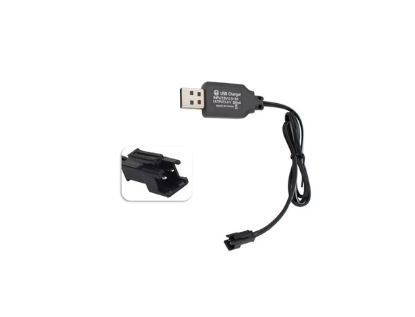 SM-2P USB 4.8V Lithium Battery Charger Charging Cable Plug Ni-Cd Ni-MH RC