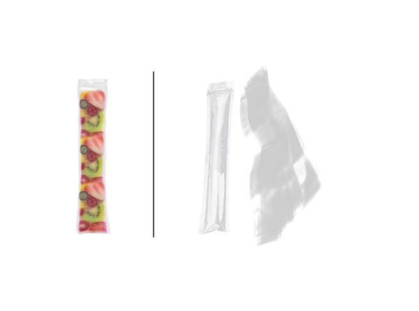 50pcs Disposable Ice Popsicle Bags Free Freezer Tubes Zip Ice Pop Pouch