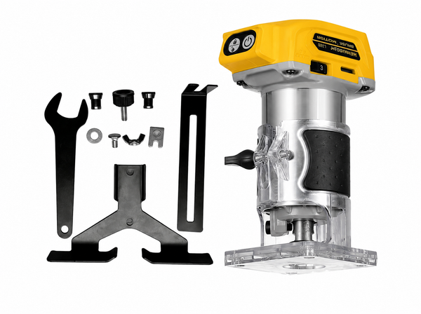 Cordless Router Compatible DeWalt 18V Brushless Wood Trimmer Woodworking
