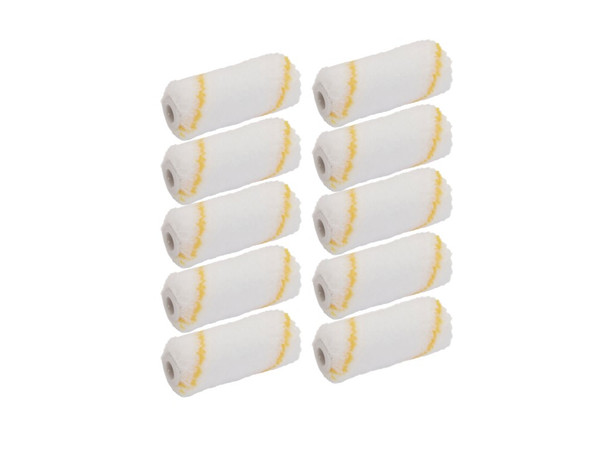 10pcs 4inch 10cm Mini Paint Roller Cover Microfiber Nap