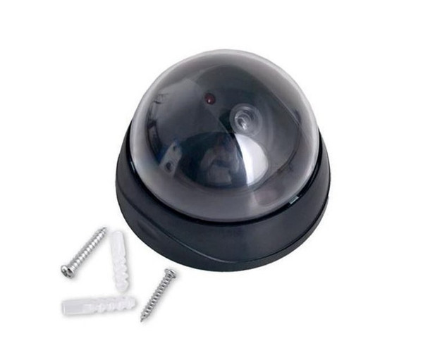 BLACK Dummy Camera Dome with Flash LED Light Fake Camera Simulated Security BLACK Dummy Camera Dome with Flash LED Light Fake Camera Simulated Security
