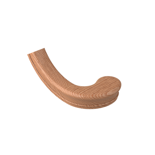 S-7045P Unfinished Red Oak Plowed 1 1/4 in. Right Hand Turnout