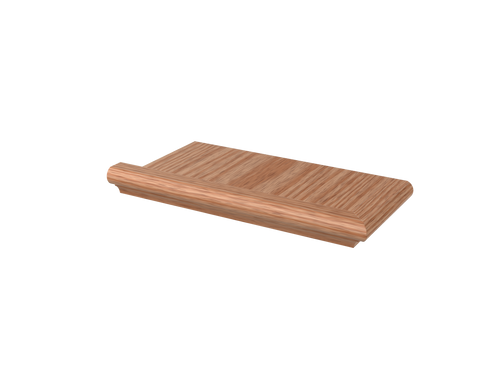 S8071 Red Oak False Tread Left Hand