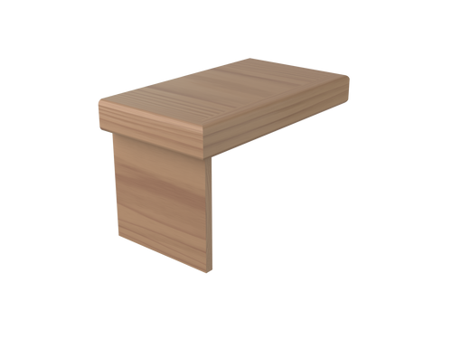 8279GJ Poplar Craftsman Nose False Tread and Riser Kit