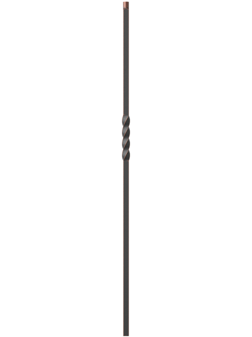 LIH-MG1TW44 Oil Rubbed Copper 3/4 in Iron Baluster 44"