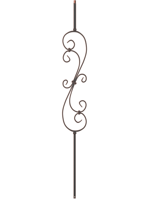 S-MXL451 Oil Rubbed Copper 3/4 in Iron Baluster 44"