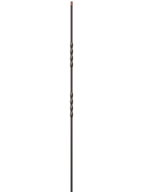 LIH-2TW44 Oil Rubbed Copper 1/2 in Iron Baluster 44"