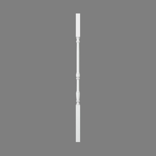 LJ-5067 Primed Gloss Prime Sqaure Top Wood Baluster 38"