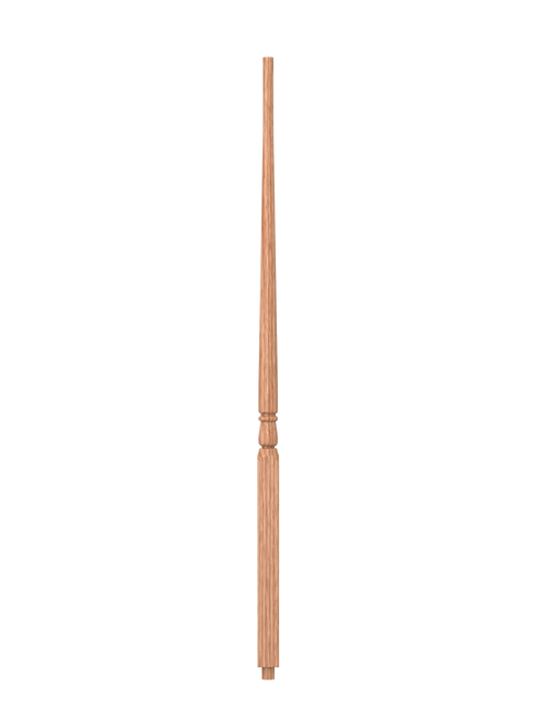 S-5015 Unfinished Red Oak Pin Top Wood Baluster 36"