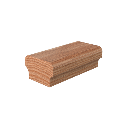 S-6003 Unfinished Red Oak Non Plowed Handrail 8'