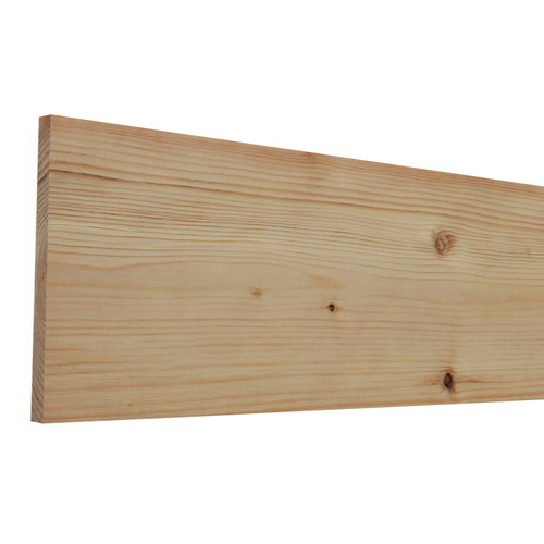 1X8 Unfinished White Wood S4S Board 8'