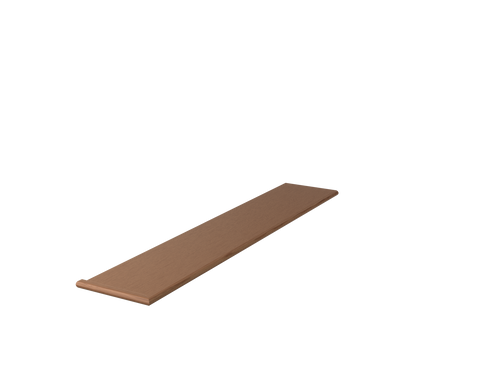 807011 3S White Oak Miter Return One End Reversible Tread 60"