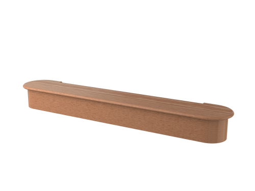 LJ-8015A Unfinished Red Oak Adjustable Double Bullnose Starting Step 48"-54"