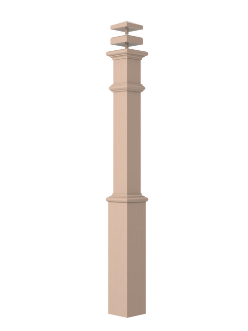 LJP-4491 Unfinished Maple Newel 55 3/4"