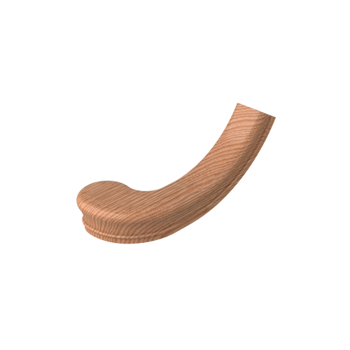 S-7041 Unfinished Red Oak Non Plowed Left Hand Turnout