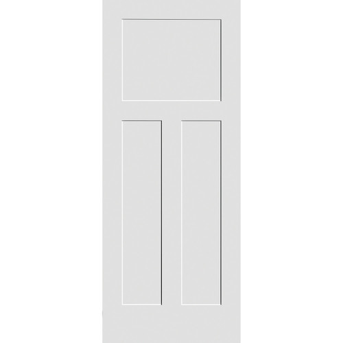 3 Panel Shaker Primed Finger Joint Pine 2'6" x 8'0" Door