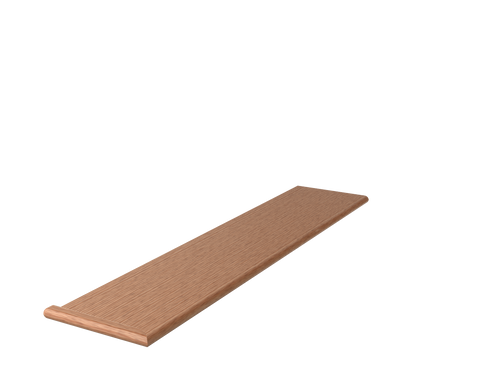 807010 Red Oak Miter Return One End Reversible Tread 42"