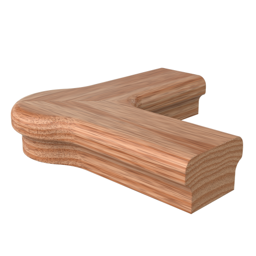 LJ-7321 Unfinished White Oak Quarter Turn Cap