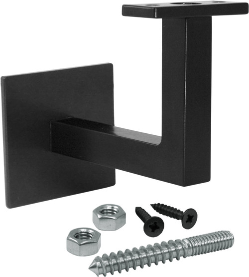 LJ-3128-BM Black Matte Wall Rail Bracket