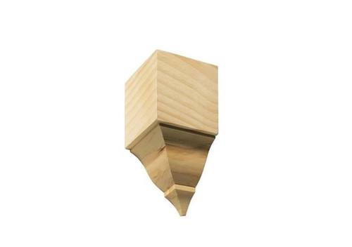 OML-1899IS Unfinished White Hardwood Inside Corner Block 7-3/4"