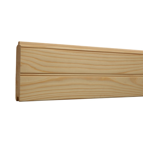 1X4 Southern Yellow Pine Clear Reversible Edge & Center Bead / V-Groove 16'