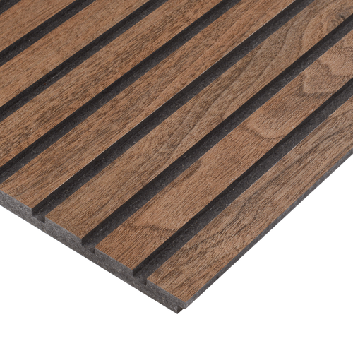 Dark Walnut MDF Slat Wall Plank 8'