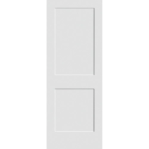 1-3/4-in. Shaker 2 Panel Primed Finger Joint Pine 2'6" x 6'8" Door