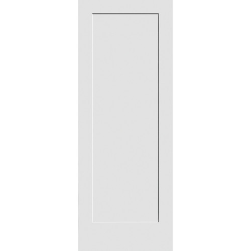 1-3/4-in. Shaker 1 Panel Primed Finger Joint Pine 2'4" x 6'8" Door