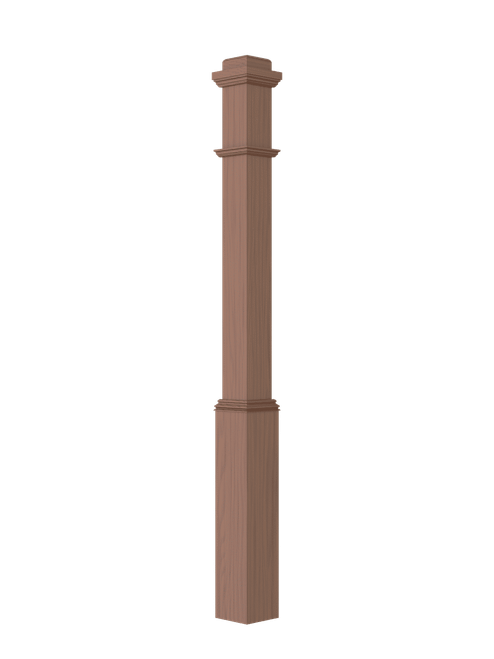 LJ-4175-C Plain Panel Box Newel
