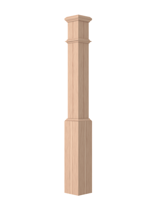 LJ-B101-H Plain Panel Box Newel