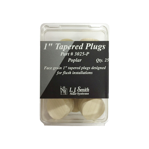 LJ-3025 Poplar 1" Tapered Plug