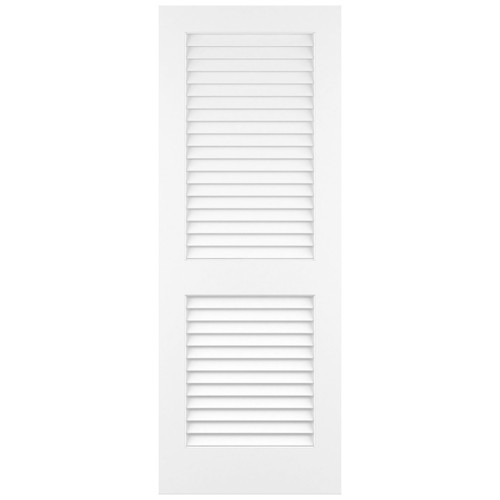 Plantation Louver Primed Pine 2'6" x 6'8" Door