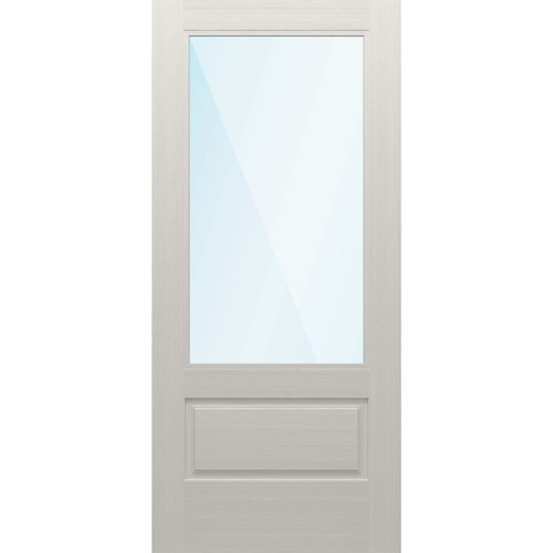 Nova 90 Direct Glazed 3/4-Lite Clear Glass / White Unfinished 3'0" x 8'0" Door