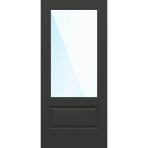 Nova 90 3/4 Lite Clear Glass / Black Onyx 3'0" x 6'8" Door