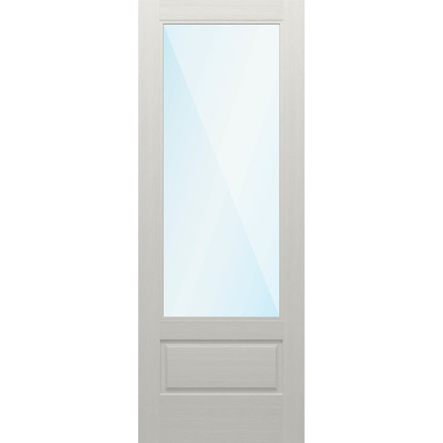Nova 90 Direct Glazed 3/4-Lite Clear Glass / White Unfinished 2'8" x 8'0" Door