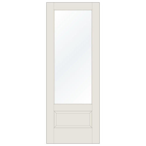 1-3/4-in. 1 Lite 1 Panel Fir 3'0" x 8'0" Door