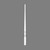 SP-2015 Primed Gloss Prime Plain Taper Top Wood Baluster 39"