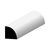 2689 White PVC Quarter Round 8'