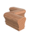 LJ-7047W Unfinished Red Oak Non Plowed Left Hand Wide S Shape Fitting