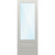 Nova 90 Direct Glazed 3/4-Lite Clear Glass/ White Unfinished 2'6" x 8'0" Door