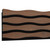 Walnut MDF Wavy Acoustic Slat Wall Panel 10'