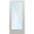 Nova 90 Direct Glazed 1-Lite Translucent Glass / White Unfinished 30" x 68" Door