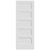 1-3/8-in. Shaker 5 Panel Primed MDF Overlay 1'6" x 6'8" 1'6" x 6'8" Door