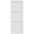 1-3/8-in. Shaker 3 Panel Primed MDF Overlay 2'4" x 6'8" Door